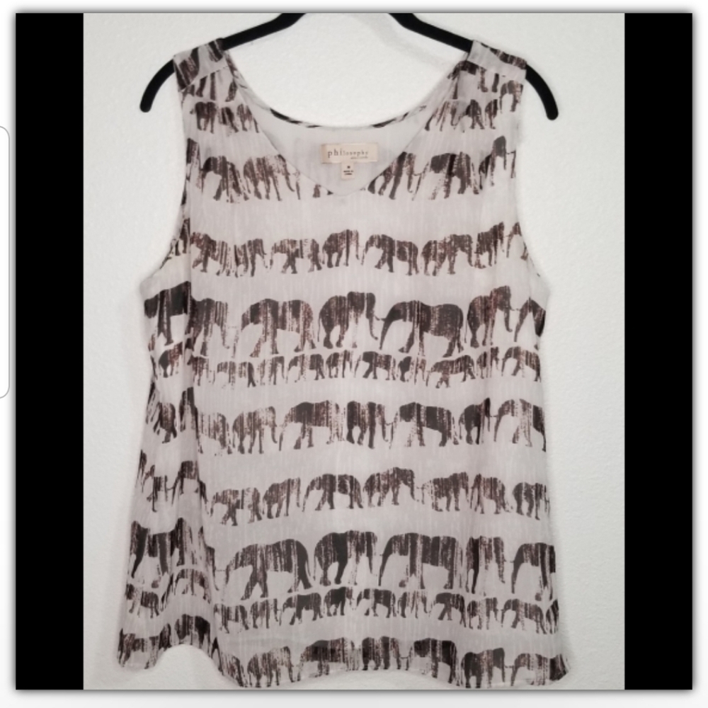 Philosophy novelty print top size medium